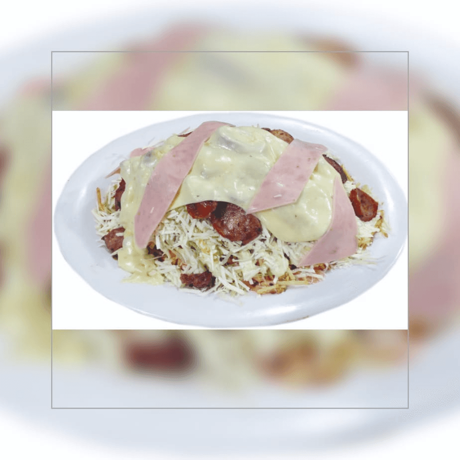 Salchipapa Suiza