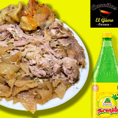 1 kg de Carnitas+ Complementos + Refresco de 2 L