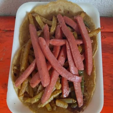 Quesadilla+TacoJr Salchicha+Taco Salchicha
