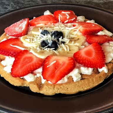 Waffle Integrales C/Queso Cottage