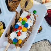 Waffle de NUTELLA,Durazno y ,Lunetas