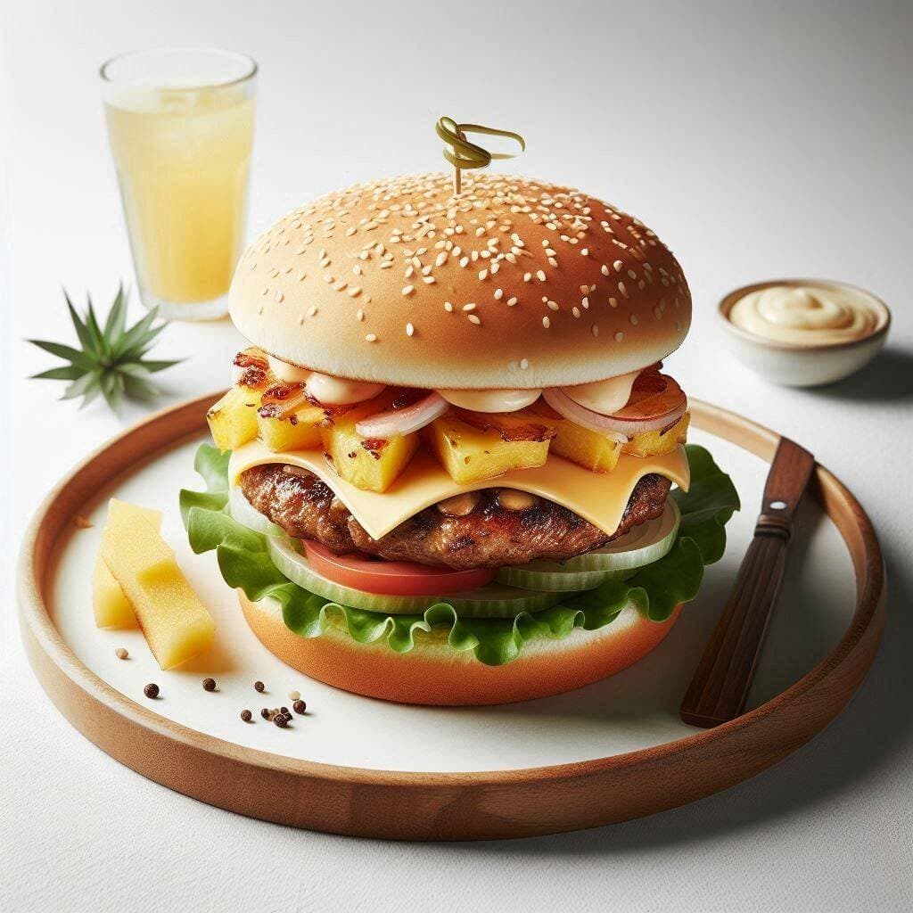 HAMBURGUESA HAWAIANA