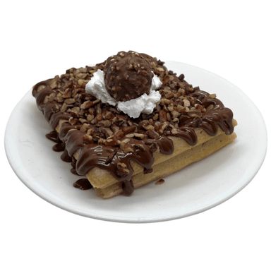 Waffle de Nutella con Ferrero y nuez