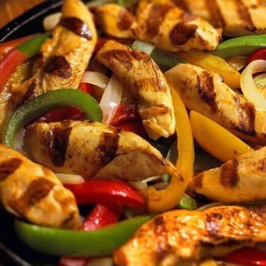 Fajitas Pollo con Pimientos