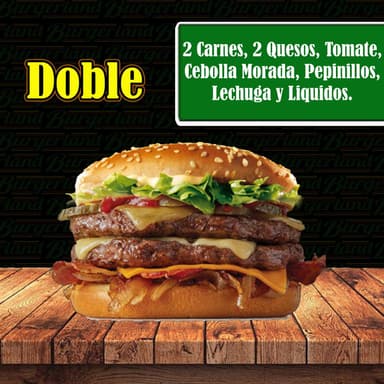 Hamburguesa Doble