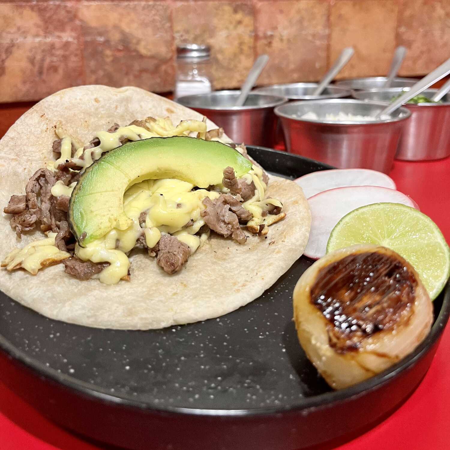 Taco Grande de Bistec con Queso