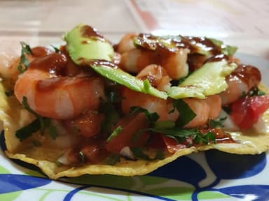 Tostadas de Camaron 3Pzas