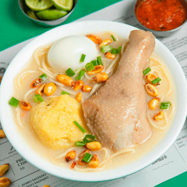 Caldo de Gallina con Presa