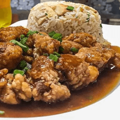 Chijaukay con verduras + Chaufa + Entrada