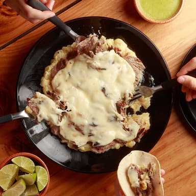 Papa Con Sirloin