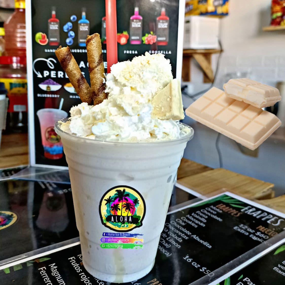 Frappé Chocolate Blanco