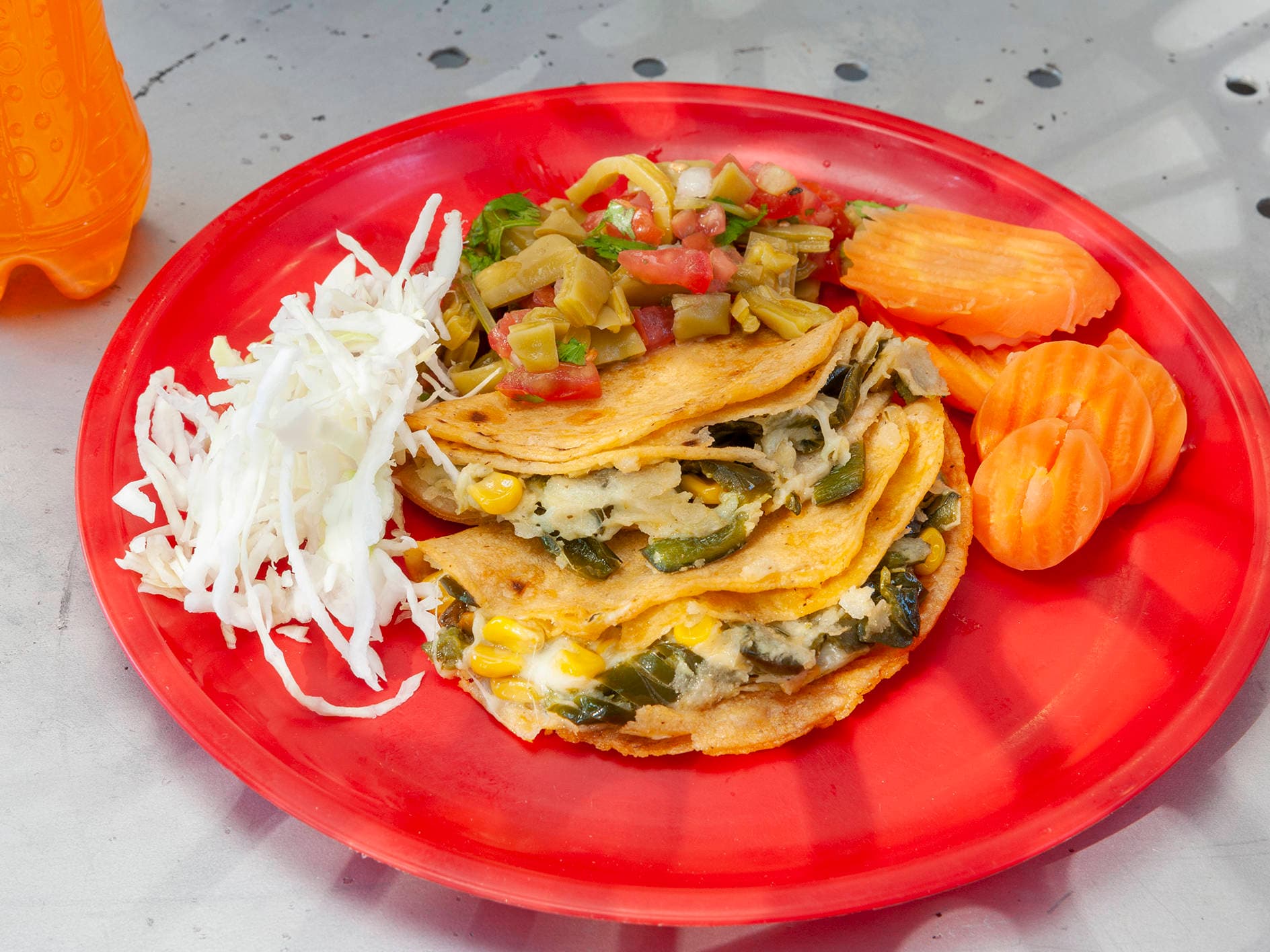 Taco De Rajas Con Queso