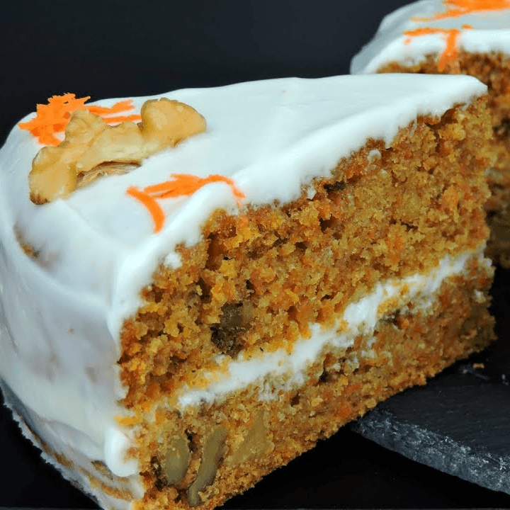 Rebanada de Cheesecake Zanahoria con Nueces