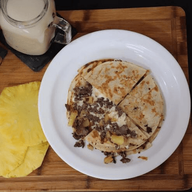 Gringa de Fajita con papas fritas