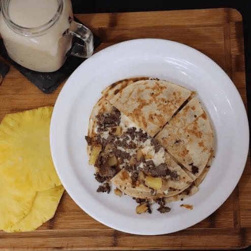 Gringa de Fajita con papas fritas