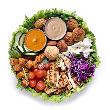 Ensalada Falafel Grill Tomato