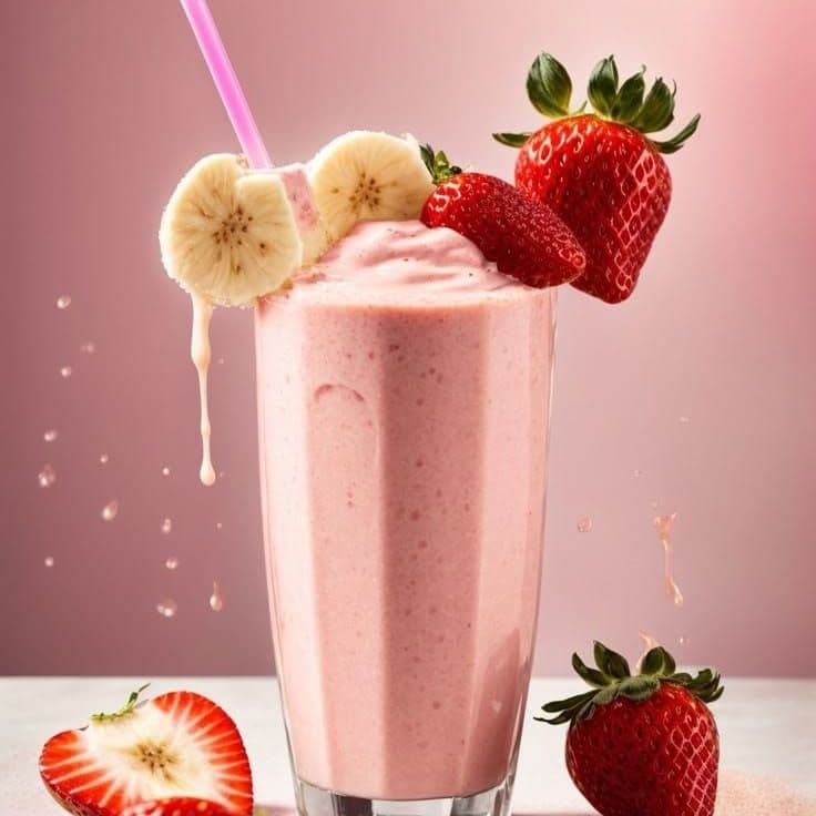 Fresa, platano y avena