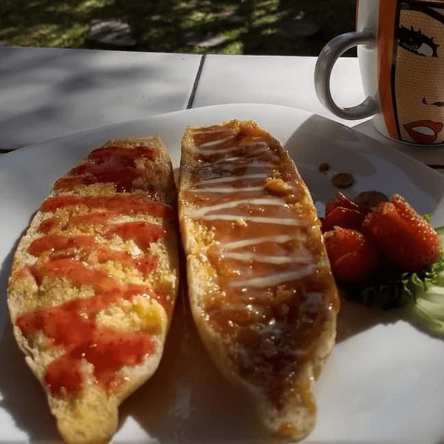 Molletes de Cajeta