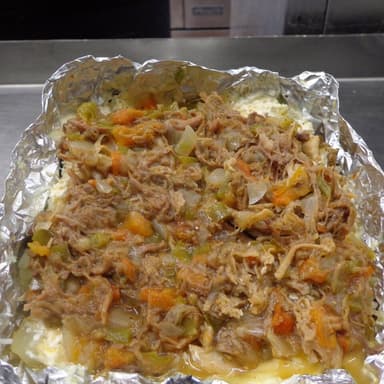 Papa rellena de Machaca