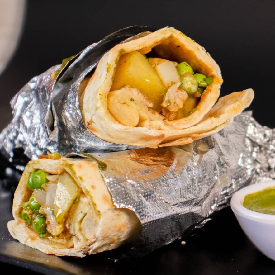 Aloo Matar Burrito (Vegano)