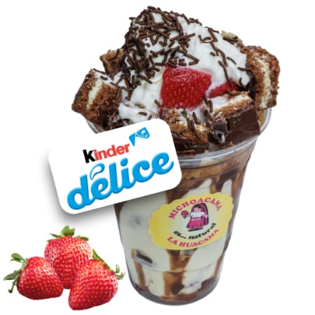 Fresas Naturales Frescas Con Kinder Délice