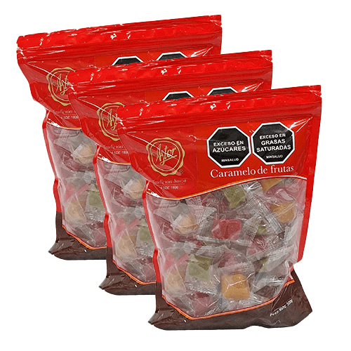 Oferta Caramelo de frutas 250g x3