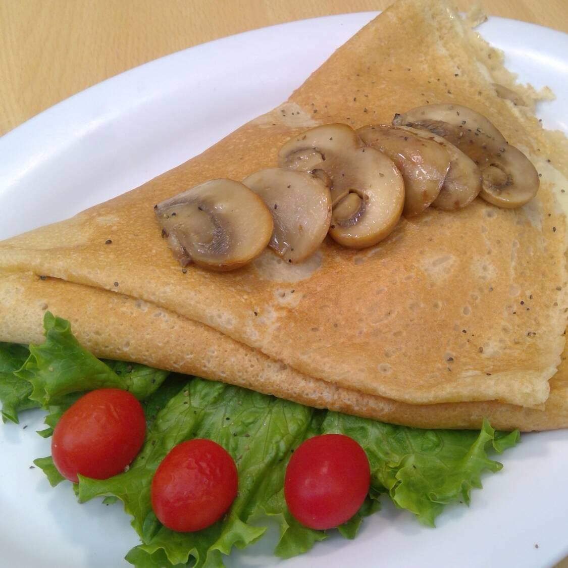 Crepa de Champiñones con Queso Gouda