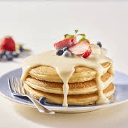 Hot Cake con Arroz con Leche