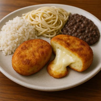 Comida Corrida - Tortitas de Papa Rellenas de Ques
