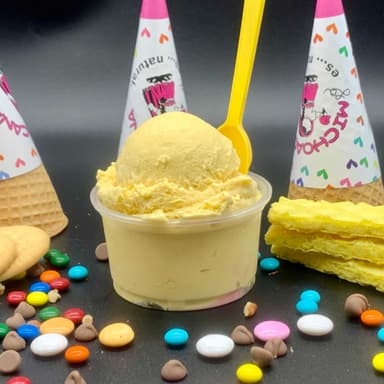 Helado en Vaso de Vainilla
