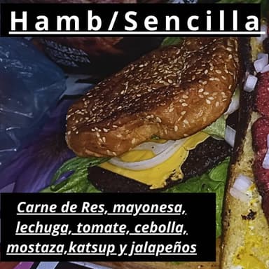 Hamburguesa Sencilla