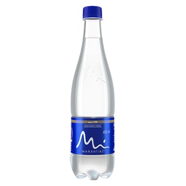 Agua manantial 600 ml con gas