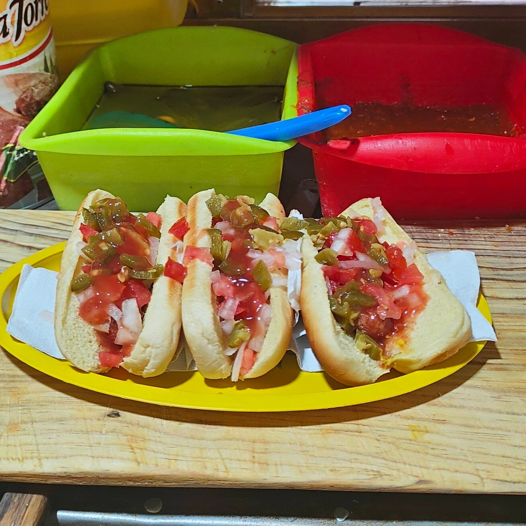 Hot Dog con Tocino 3 Piezas