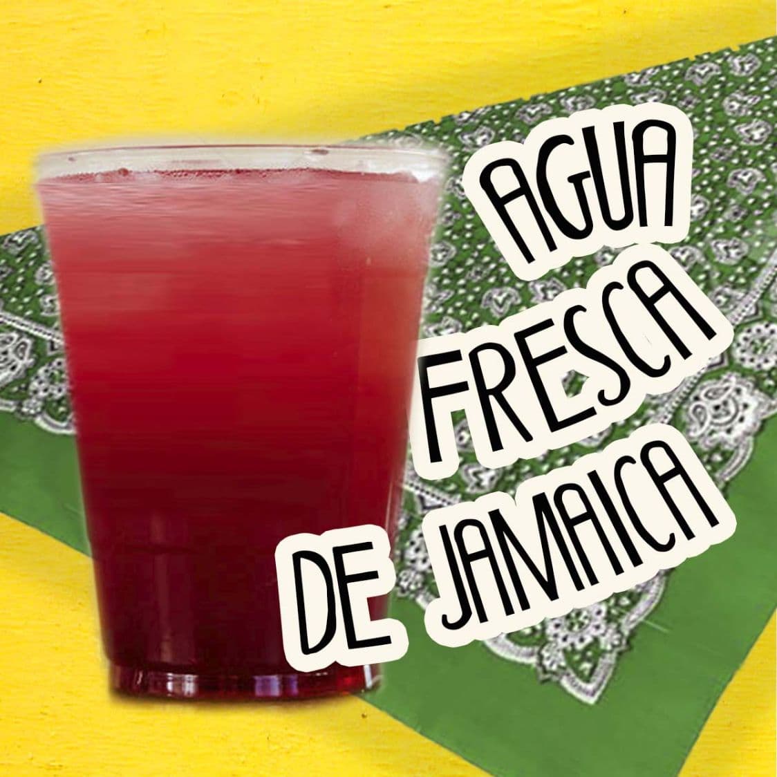 Vaso de Agua Fresca de Jamaica