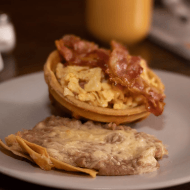 Waffle Panal de Tocino
