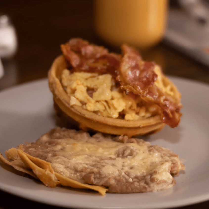 Waffle Panal de Tocino