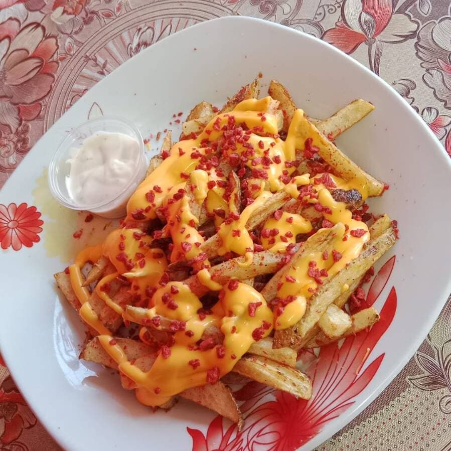 Papas con queso
