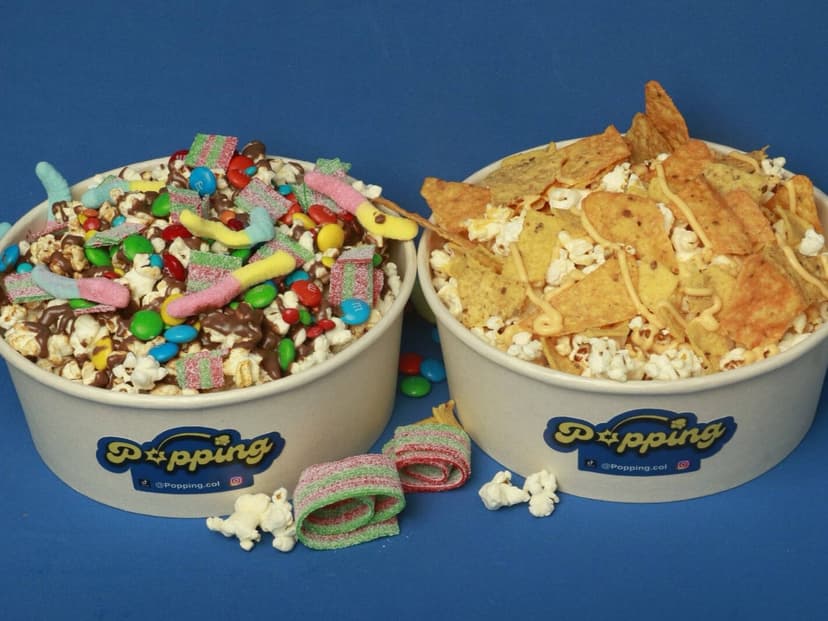 Popping Maíz pira Toppings (Postres)