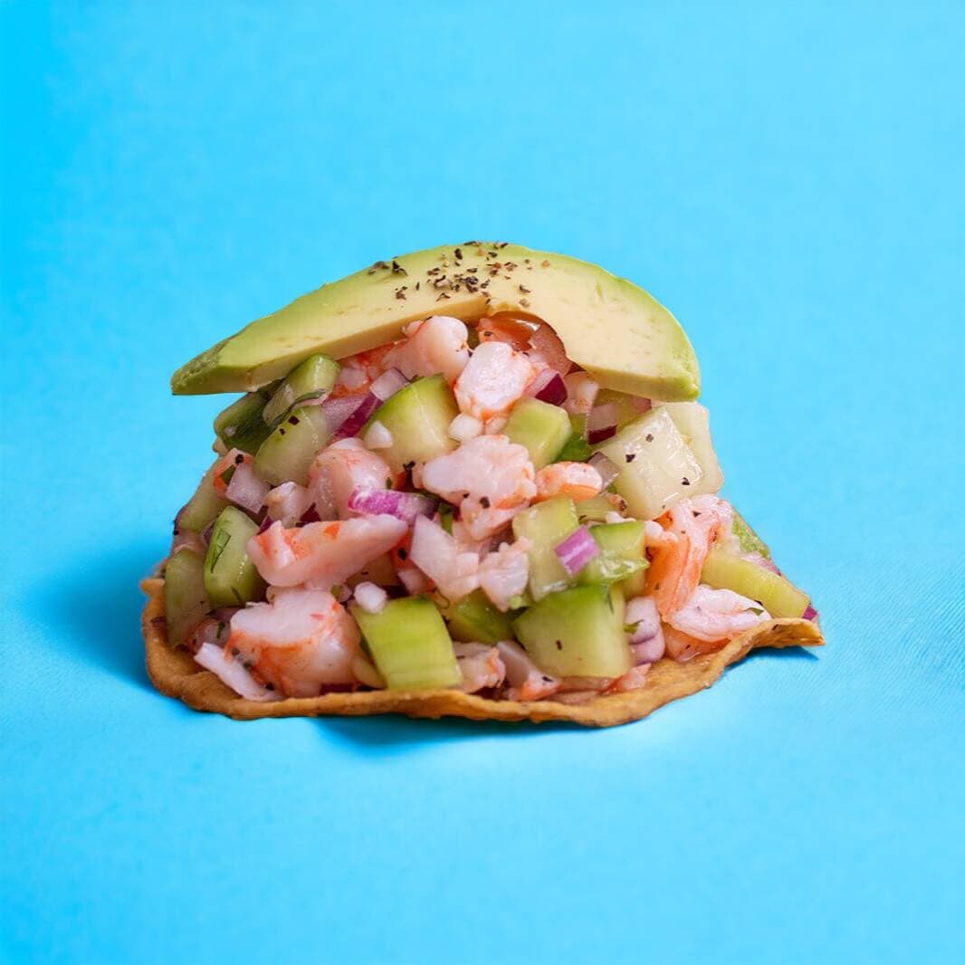 Tostada de Camaronloko