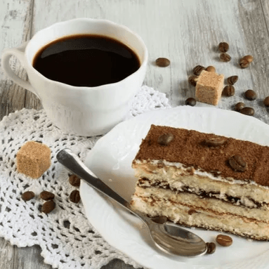 Pastel de chocolate + cafe