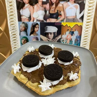Waffle de Oreo