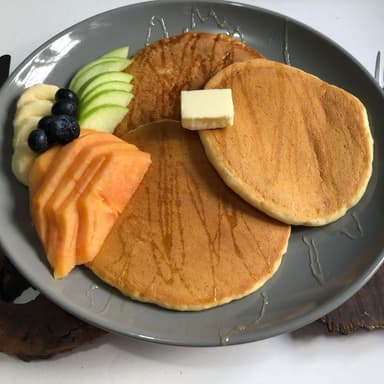 Orden de Hot Cakes con Fruta de temporada