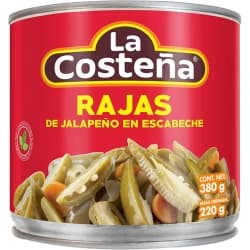 CHILES EN RAJAS LA COSTEÑA 380 G