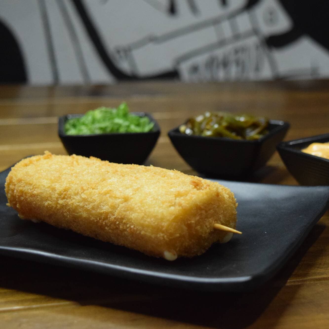 Kushiage Camarón/ Queso manchego