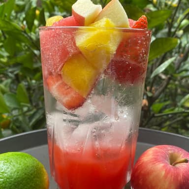 Fresa o Fruta con Soda