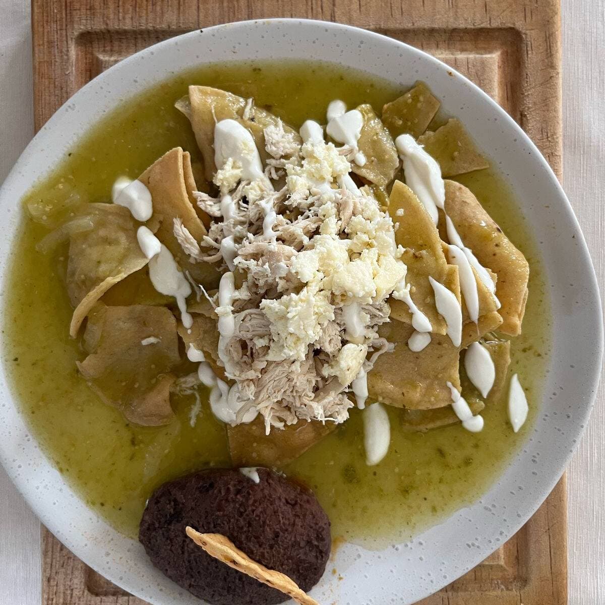Chilaquiles Verdes con Pollo