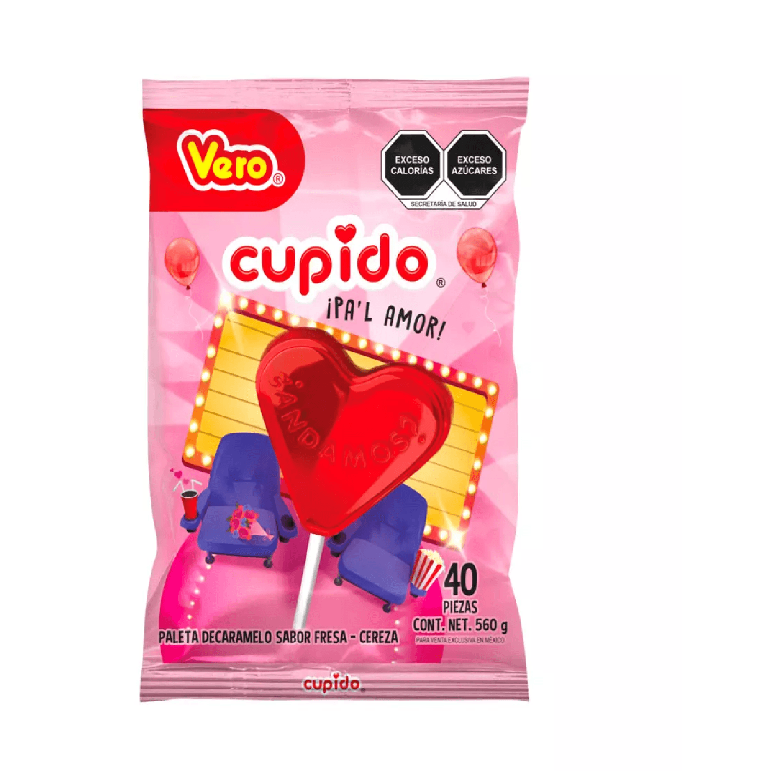 PALETA VERO CUPIDO DE 40PZ