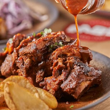 Costillitas BBQ.