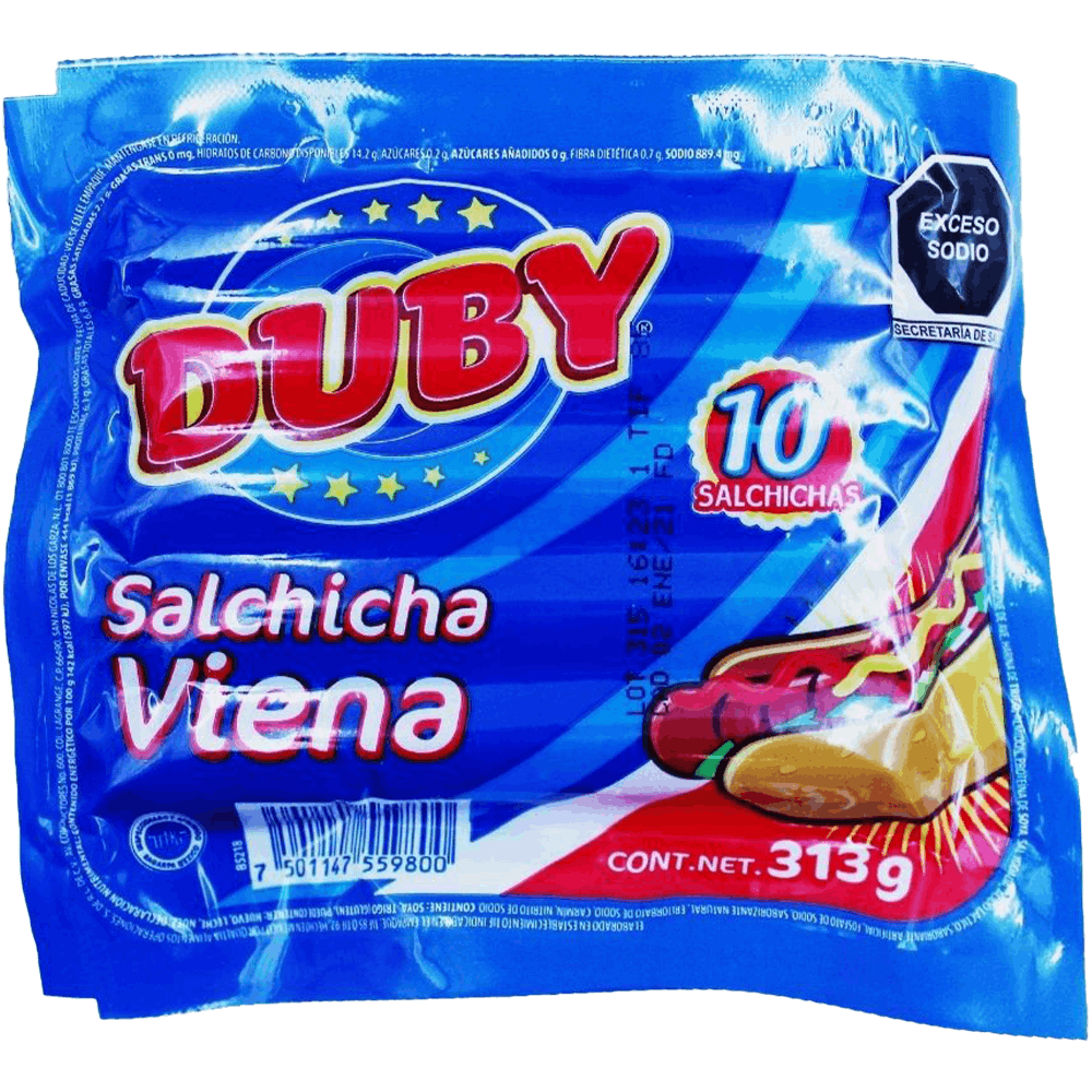 SALCHICHA DE PAVO DUBY 313GR