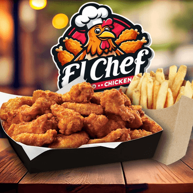 Alitas de Pollo Medio Kilo mas Papas Fritas